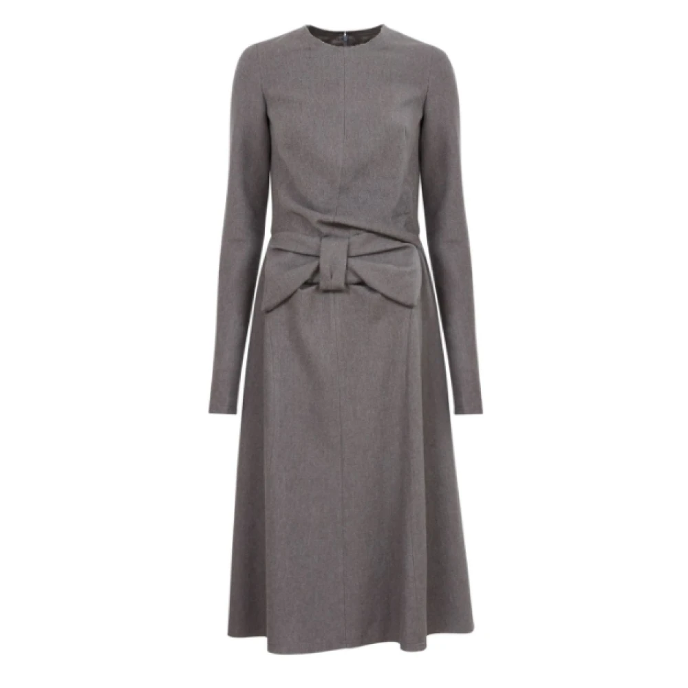 Maison Margiela Strikjurk Melange Donkergrijs Gray Dames