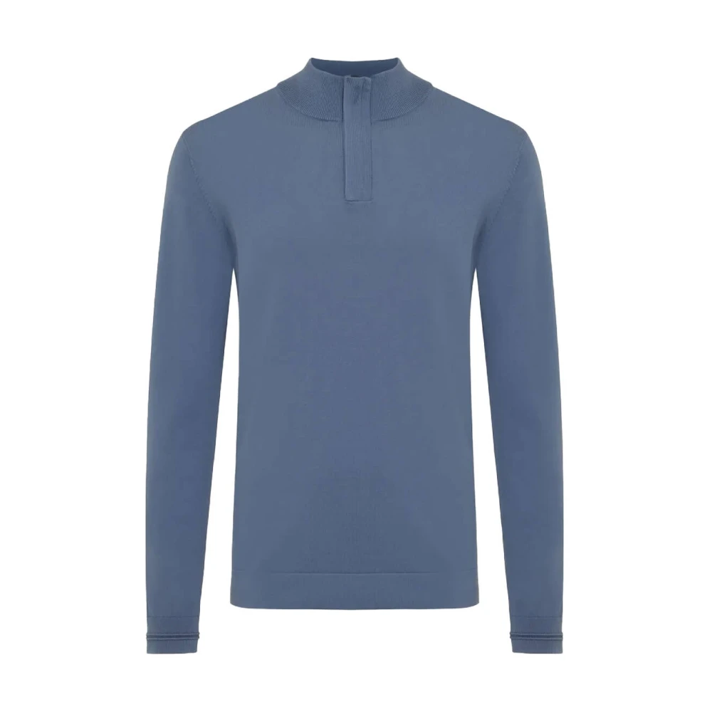 Genti Stijlvolle Pullover Sweater Blue Heren