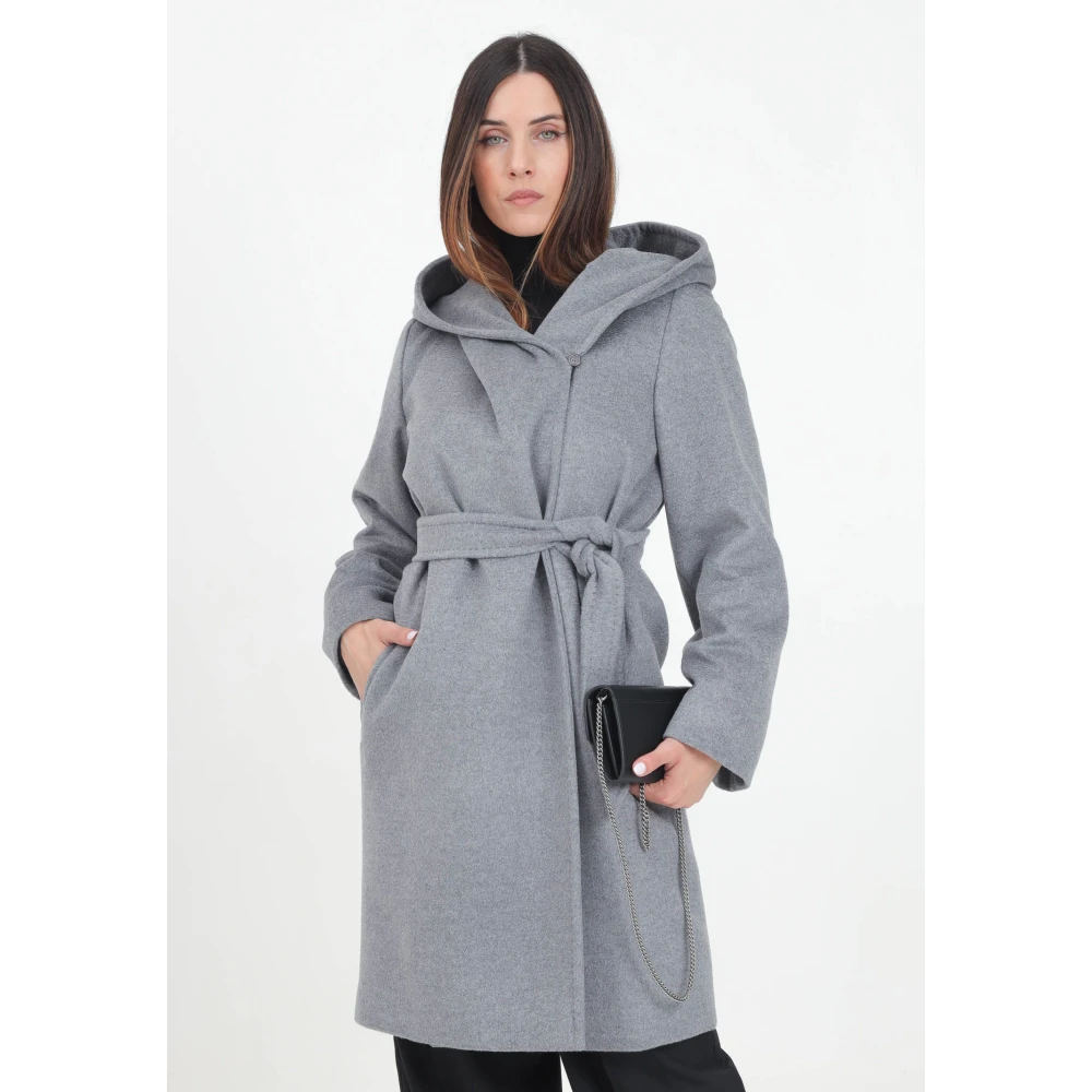 Max Mara Grijze Wollen Jas Newmang Stijl Gray Dames