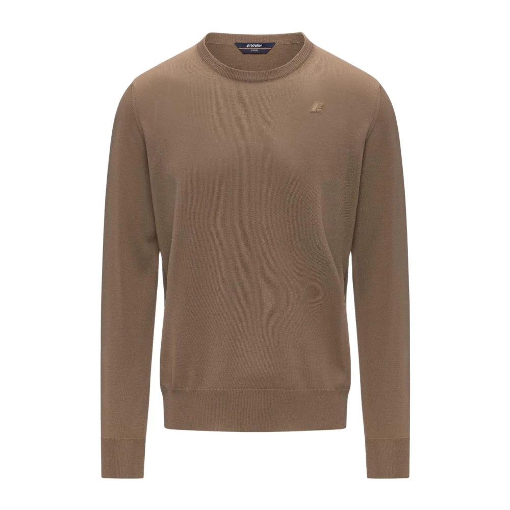 K-Way Uomo Marrone Maglie, M, New,