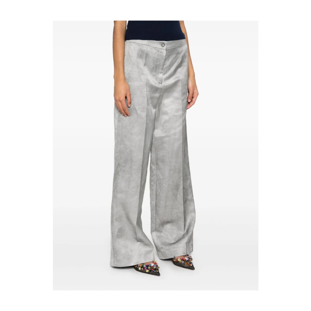 pinko Grijze Broek voor Stijlvolle Uitjes Gray Dames