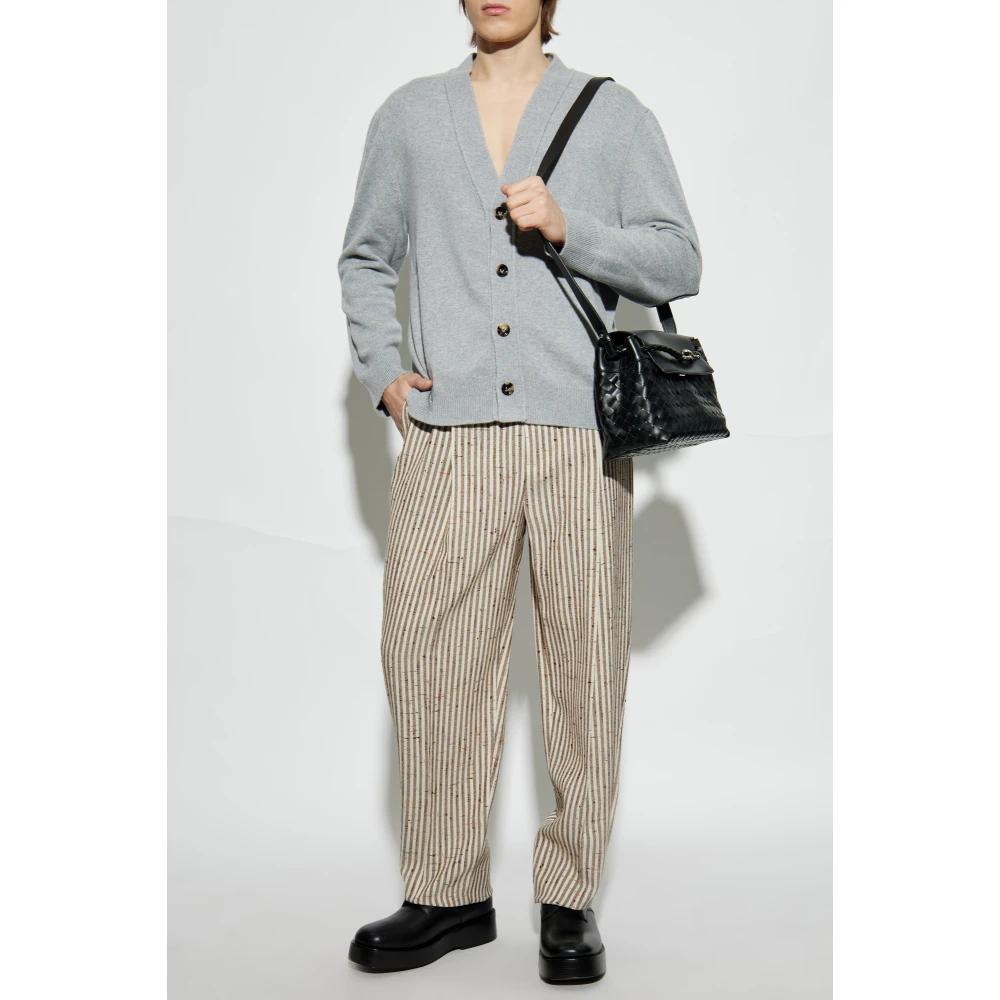 Bottega Veneta Broek met gestreept patroon Beige Heren