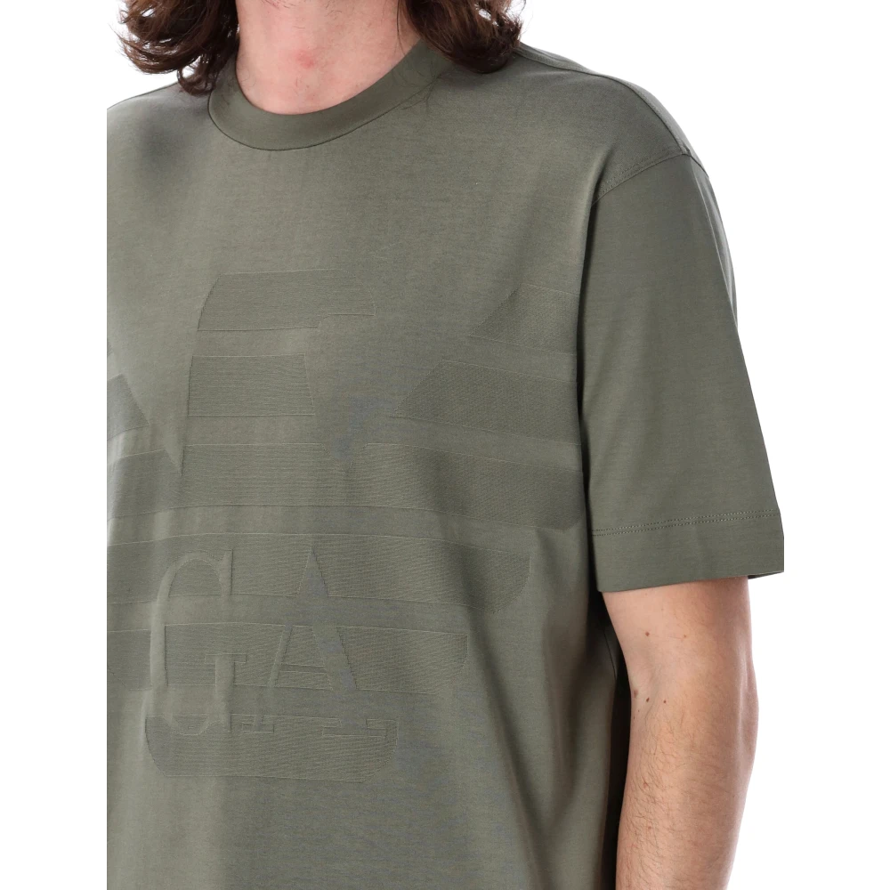 Emporio Armani Casual Katoenen T-Shirt voor Mannen Green Heren