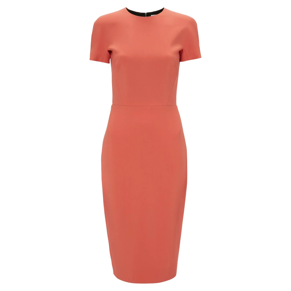 Victoria Beckham Figursydd Klänning Orange, Dam