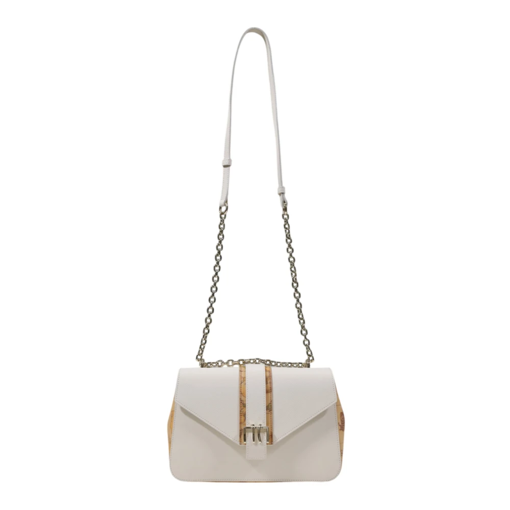 Alviero Martini 1a Classe Stijlvolle Middelgrote Tassen Collectie in PVC Beige Dames