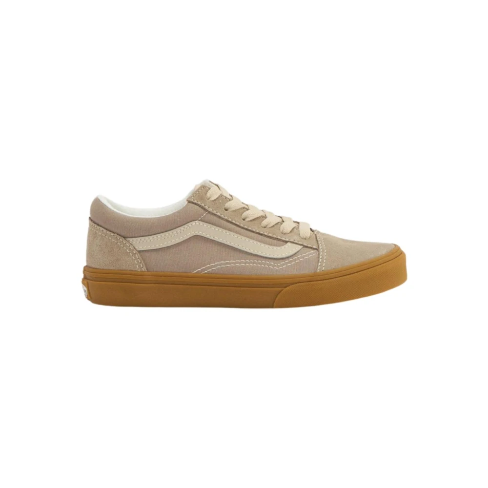 Vans Unisex Kids Gray Kids Sneakers, 19 Eu, Neutral Block Old Skool Trainers