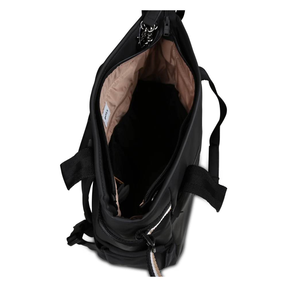Hugo Boss Zwarte luiertas met meerdere functies Black Unisex