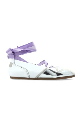 Leather Lace-Up Ankle Shoes