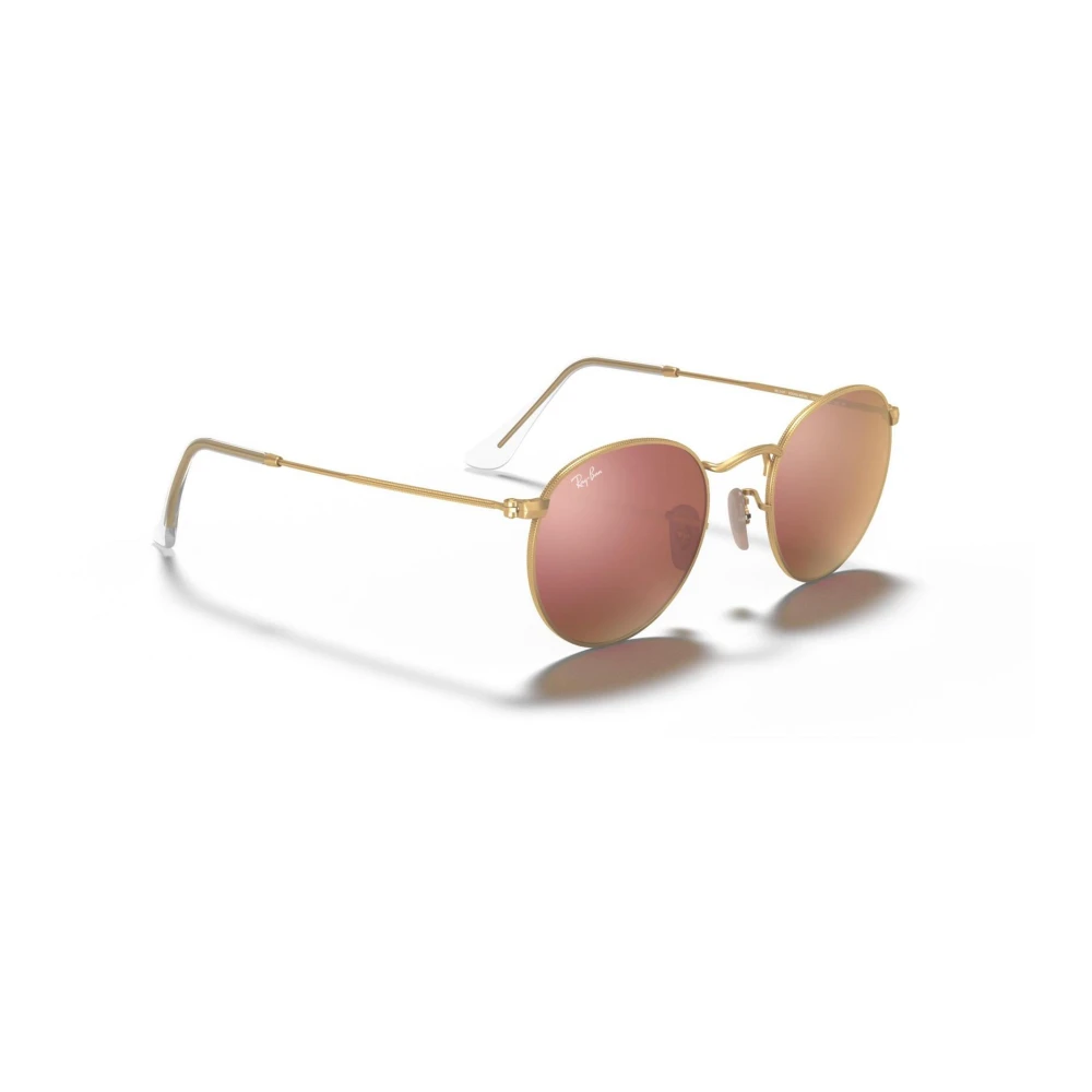 Ray - Ban Men's Brown Man Rb3447 Round Metal 112/Z2 Sunglasses Metal Gold Round Normal - Image 5