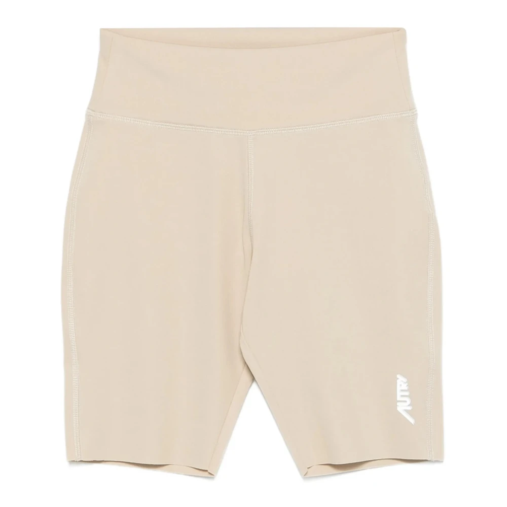 Autry Women's Beige Short Shorts, S, Biker Shorts