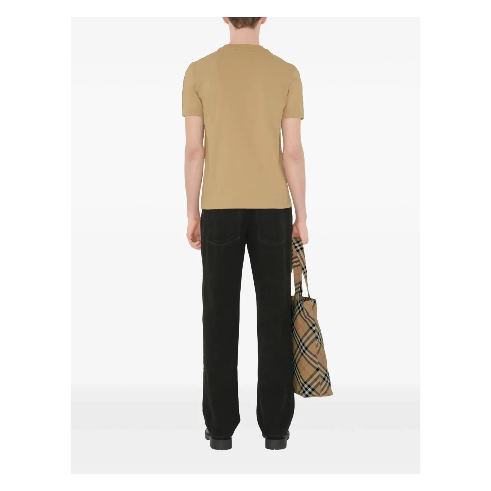 Burberry Check Polo Shirt Beige Heren