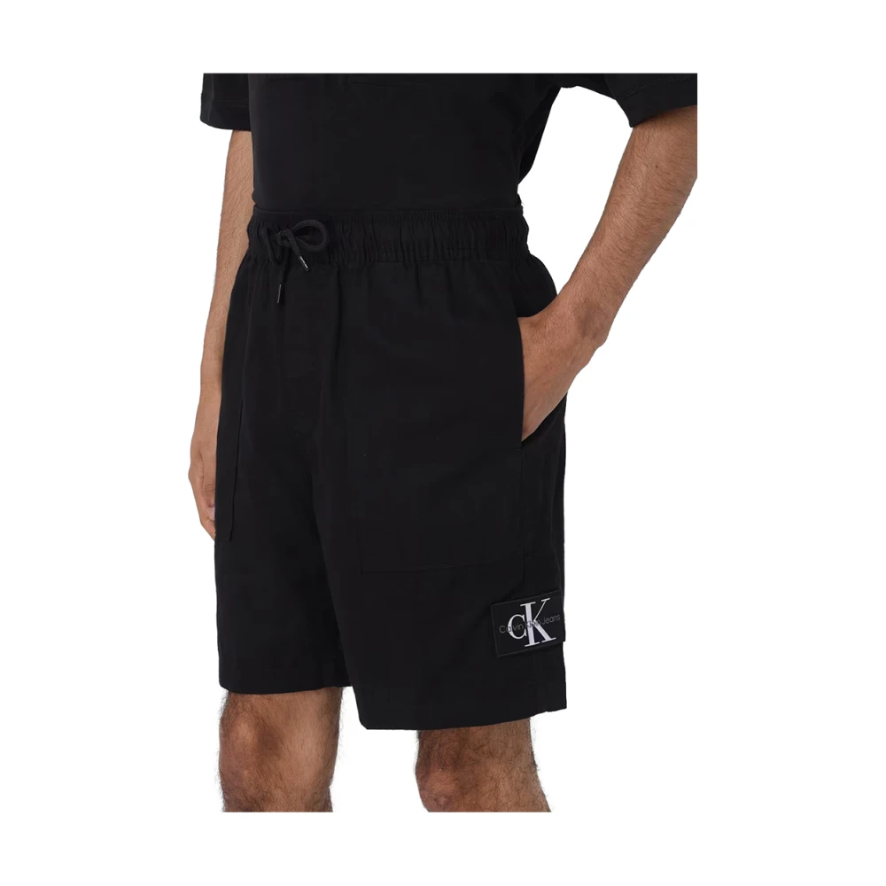 Calvin Klein Zwarte Shorts Elegant Stijl Black Heren