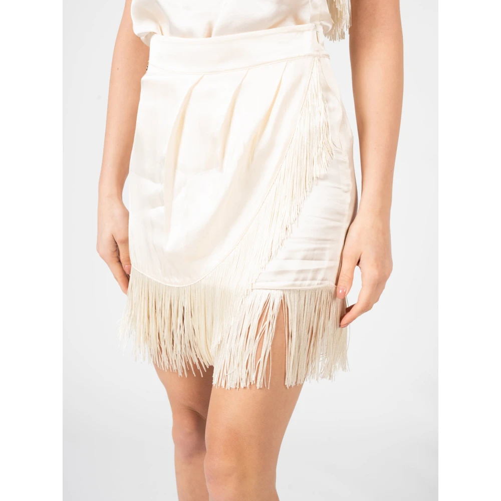 pinko Short Skirts Beige Dames