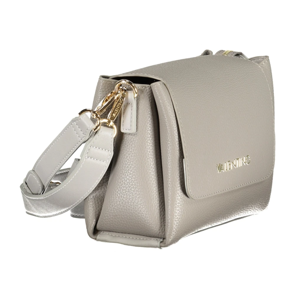 Valentino by Mario Valentino Grijze Schoudertas met Afneembare Band en Ritssluiting Gray Dames