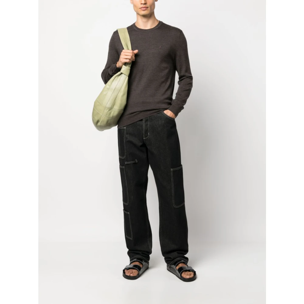 Ralph Lauren Bruine Heather Pullover Trui Brown Heren