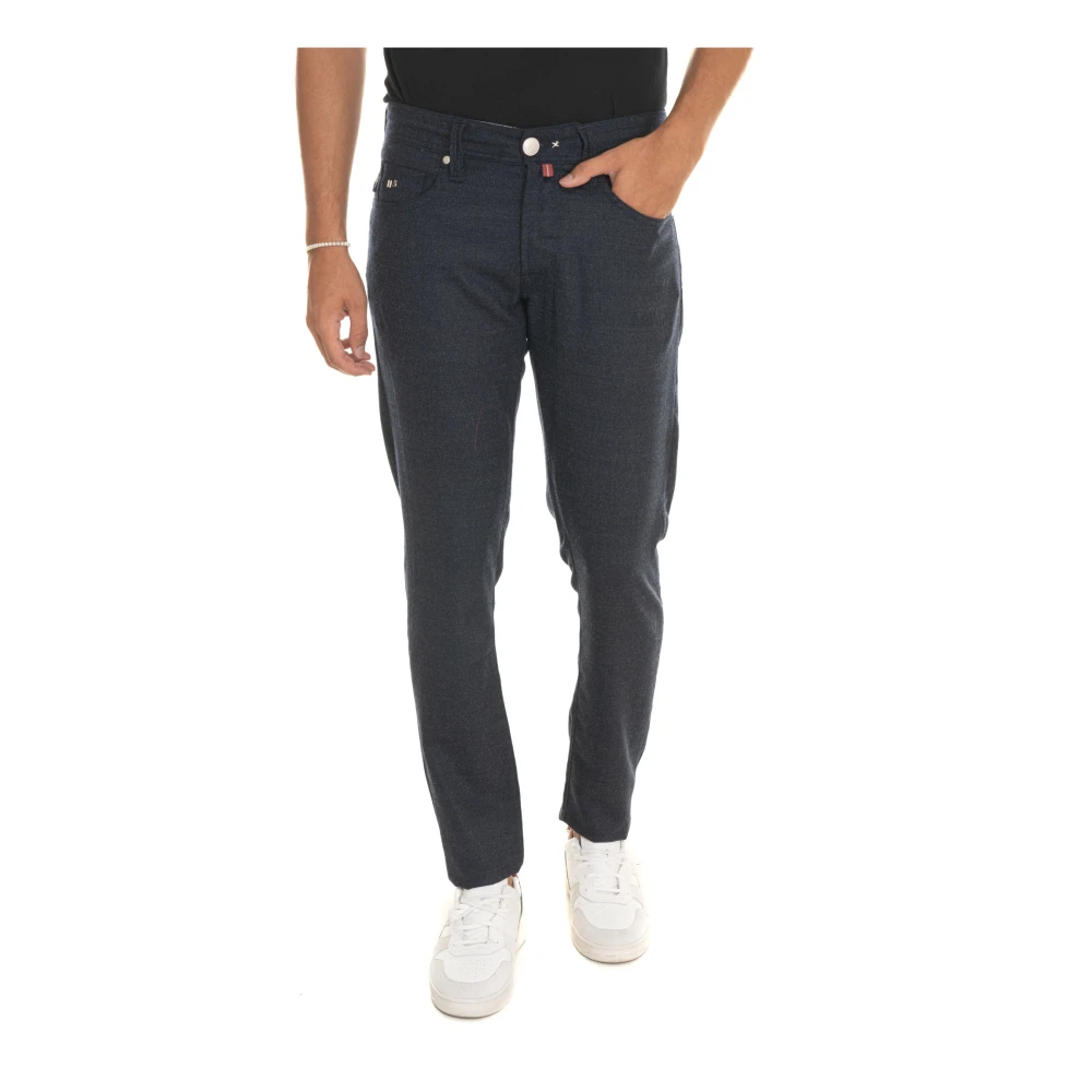 Tramarossa Aanpasbare 5-pocket wollen broek Blue Heren