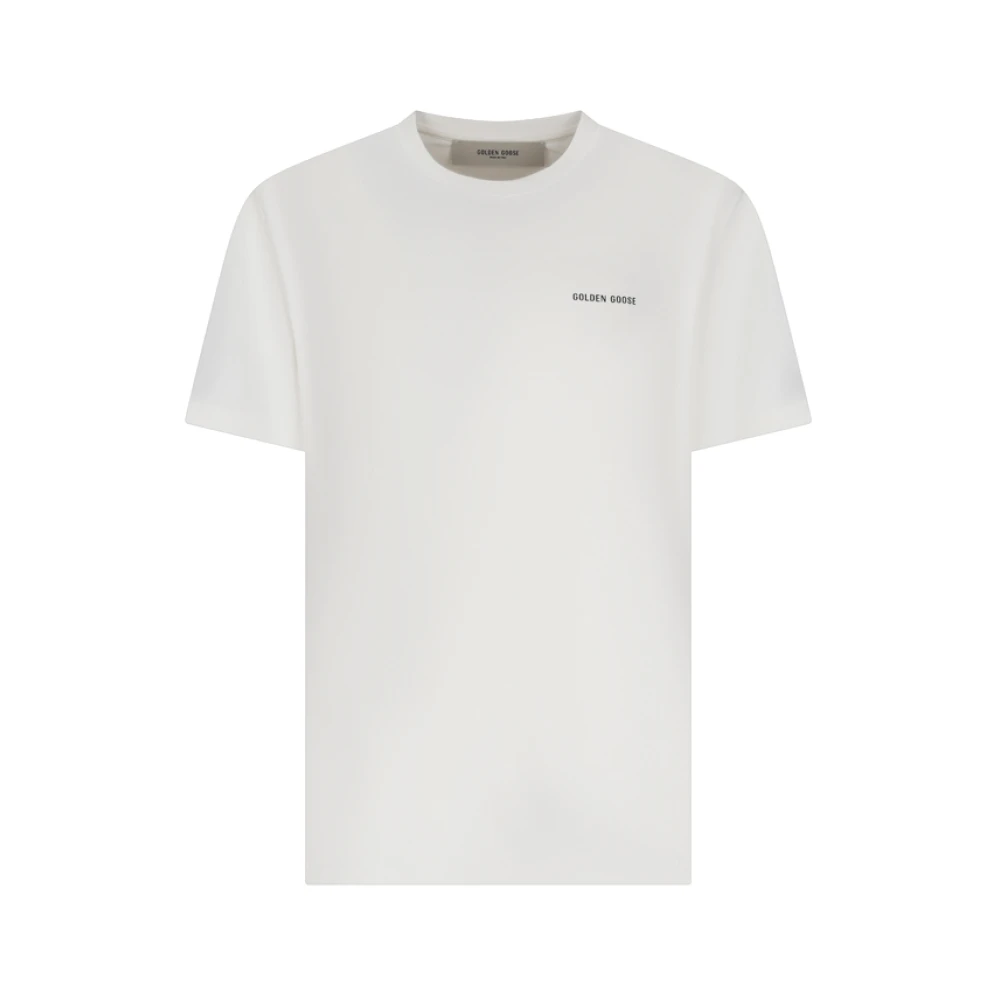 Golden Goose Men's White T-Shirts, M, Journey T-Shirt