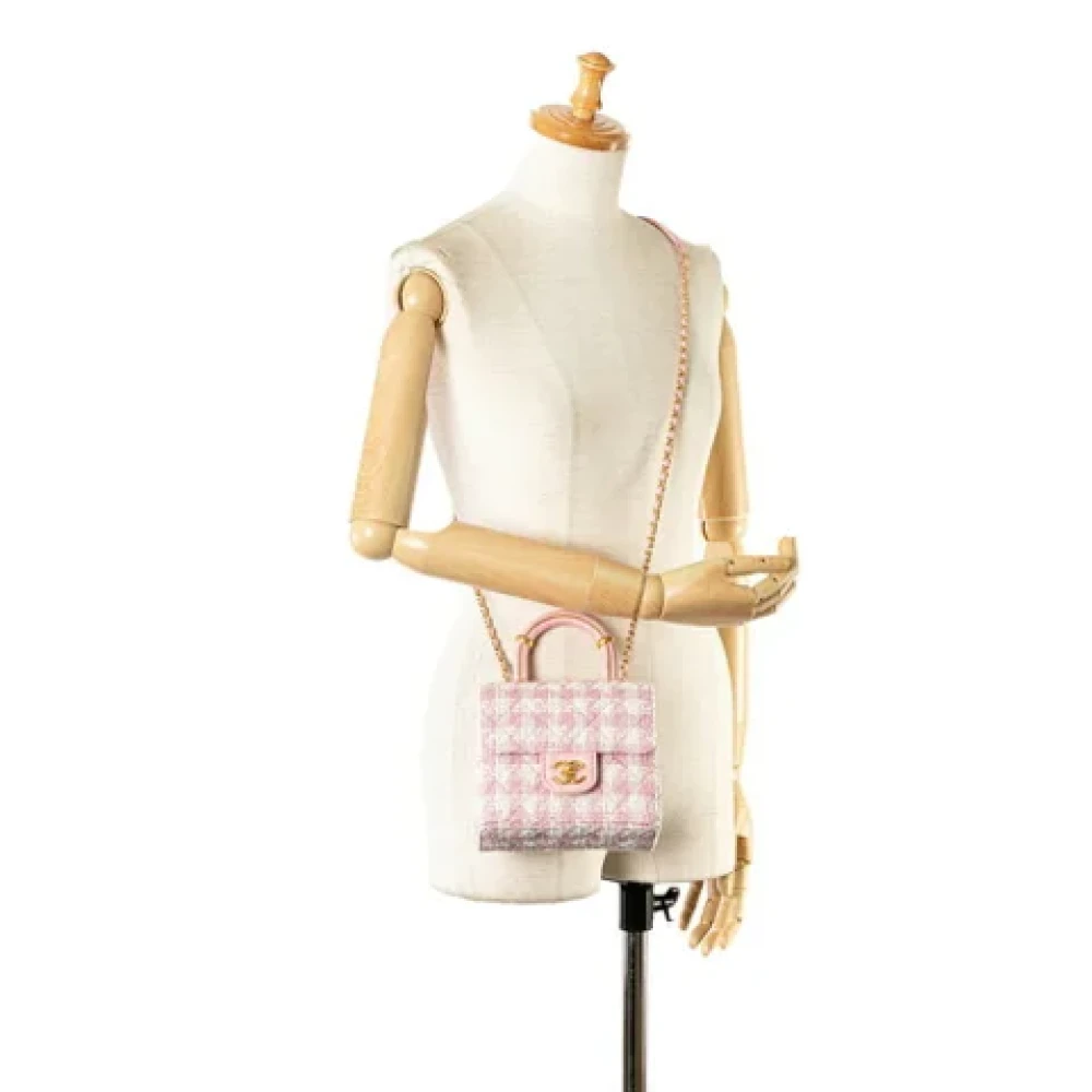 Chanel Vintage Pre-owned Canvas chanel-bags Pink Dames