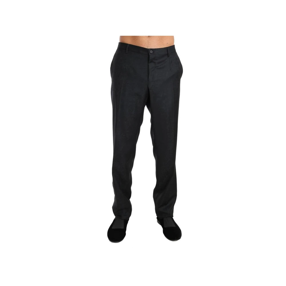 Dolce & Gabbana Elegant Gray Patterned Formal Trousers - Male - Suit Trousers - Gray - 2XL - Trousers - Image 5