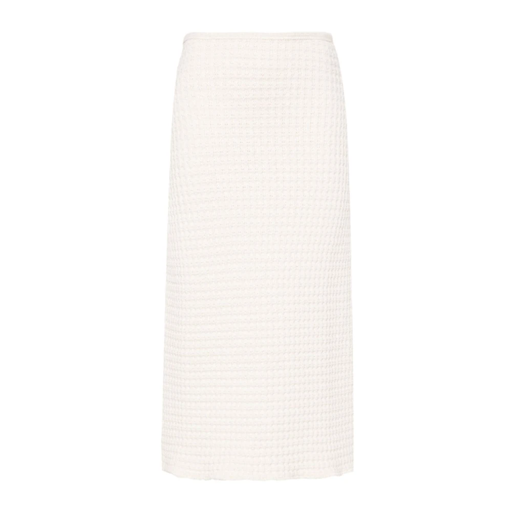 Jil Sander Vit Midi Kjol White, Dam