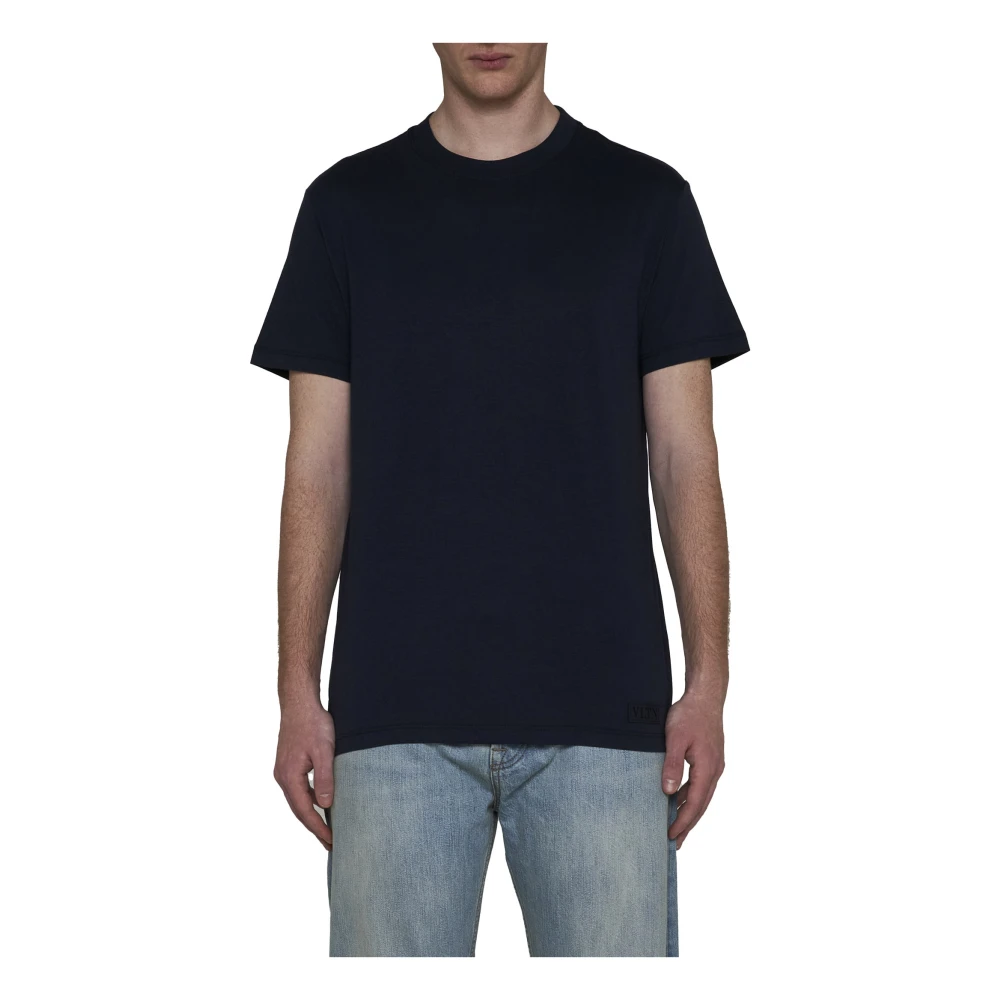 Valentino Blauwe T-shirts en Polos Blue Heren