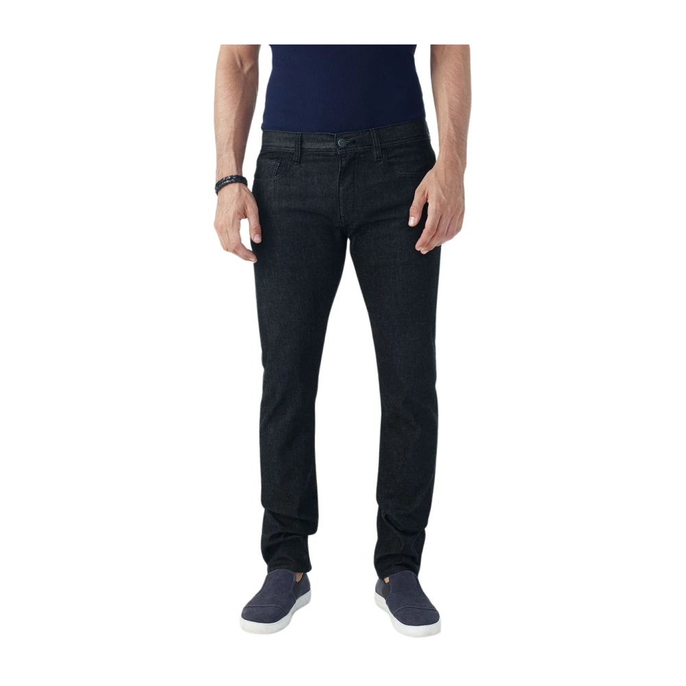 Armani Exchange Blauwe Katoenen 5-Pocket Broek Blue Heren