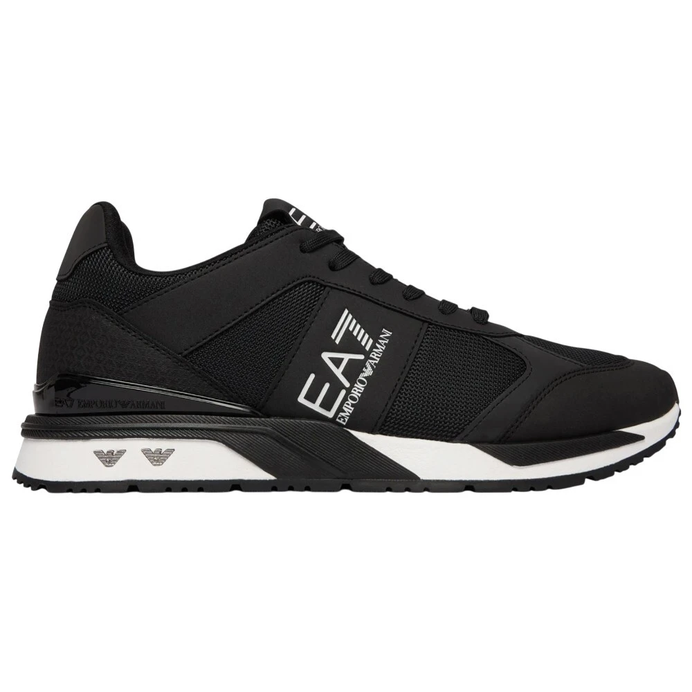 Emporio Armani Ea7 Mannelijk Zwart Schoenen Heren, 42 Eu, Polyester, Sneakers