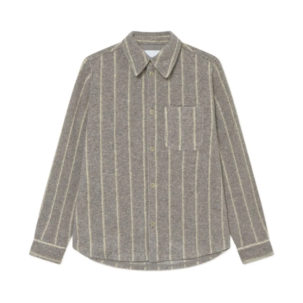 Les Deux Men's Gray Casual Shirts, S, Short Sleeve Shirt