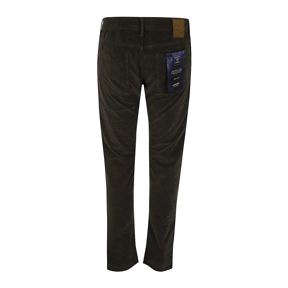 Incotex Vintage Stretch 5-Pocket Broek Black Heren