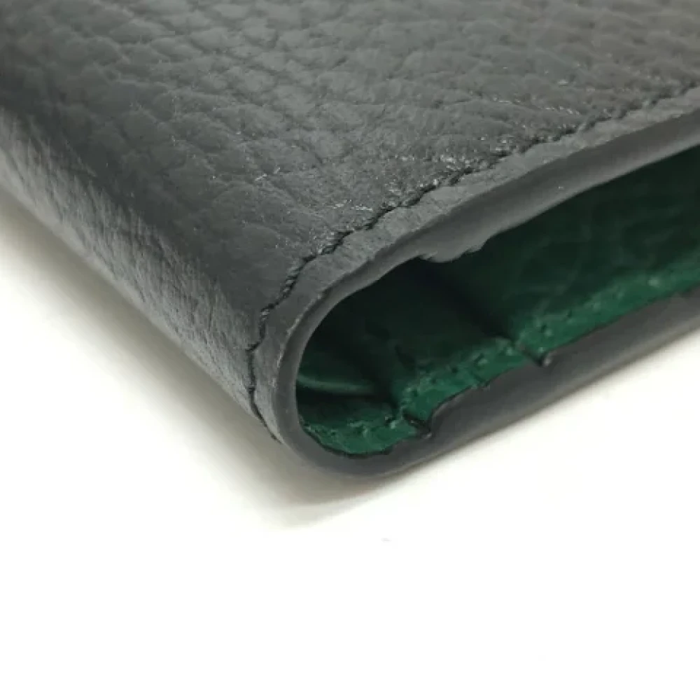 Gucci Vintage Pre-owned Leather wallets Black Heren