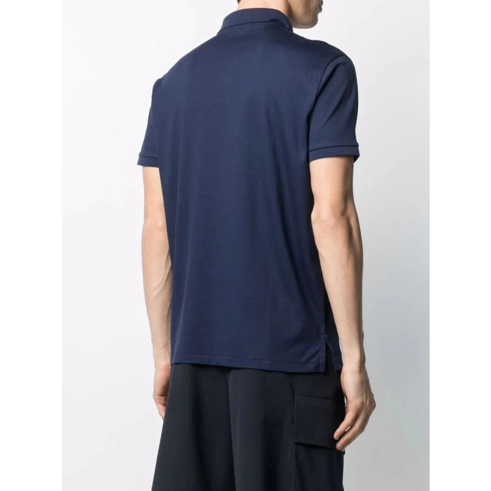 Ralph Lauren Blauw Gebreid Poloshirt Blue Heren