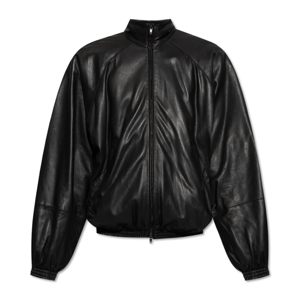 Balenciaga Leren jas Black Heren