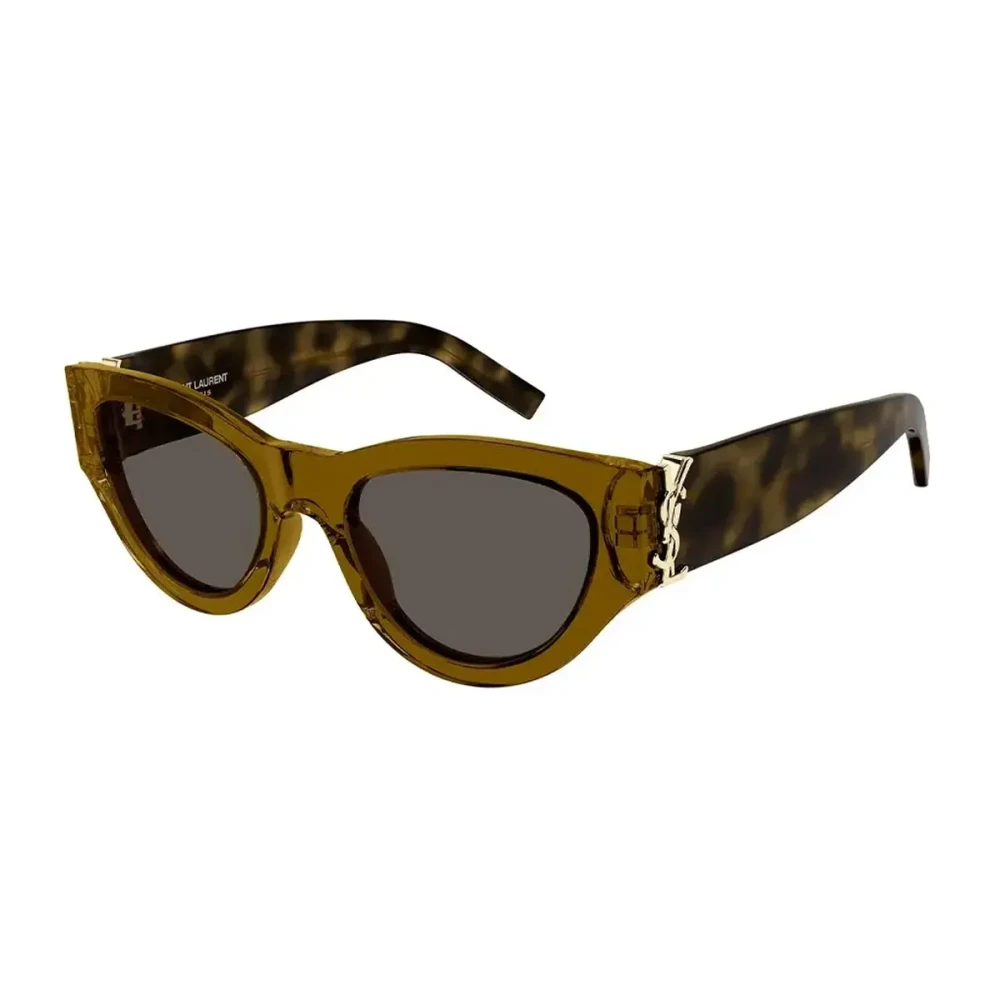 Saint Laurent Women's Brown Sunglasses, 53 Mm, Monogram Sl M94 011 Sunglasses