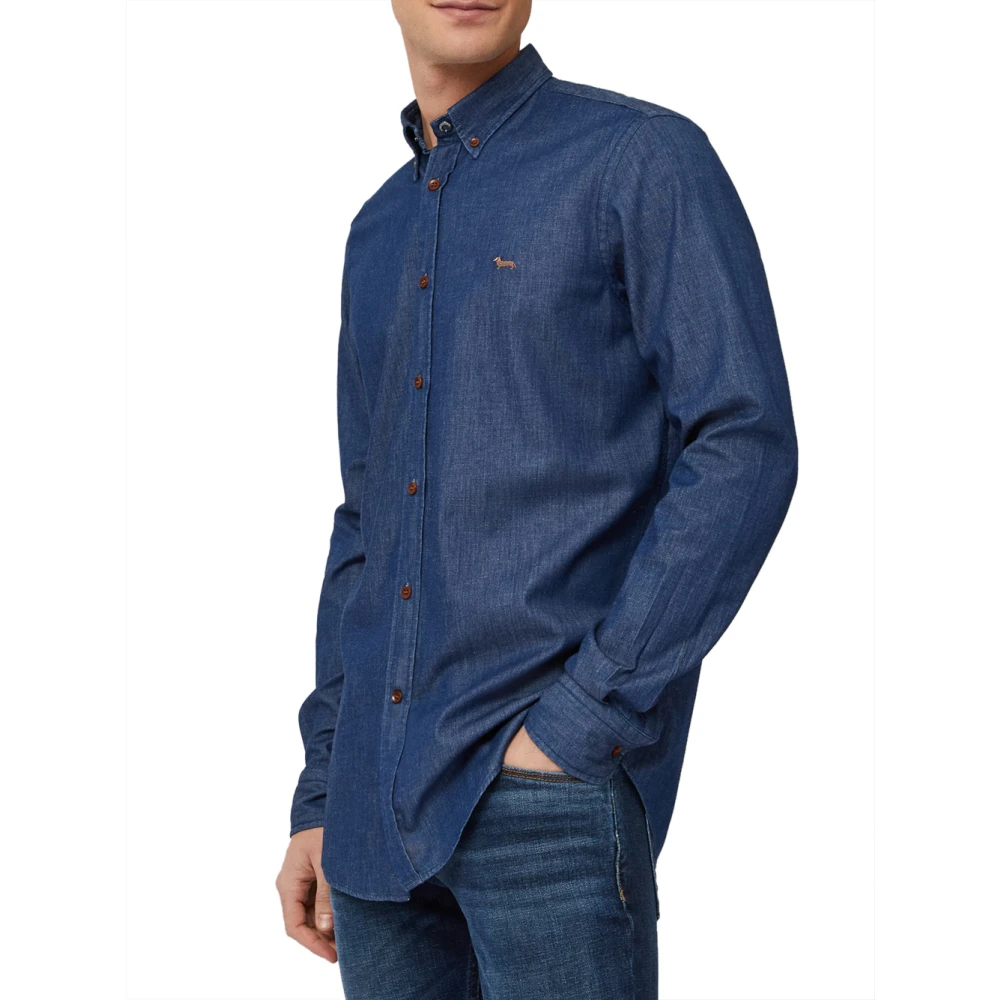 Harmont & Blaine Overhemden Blauw Blue Heren