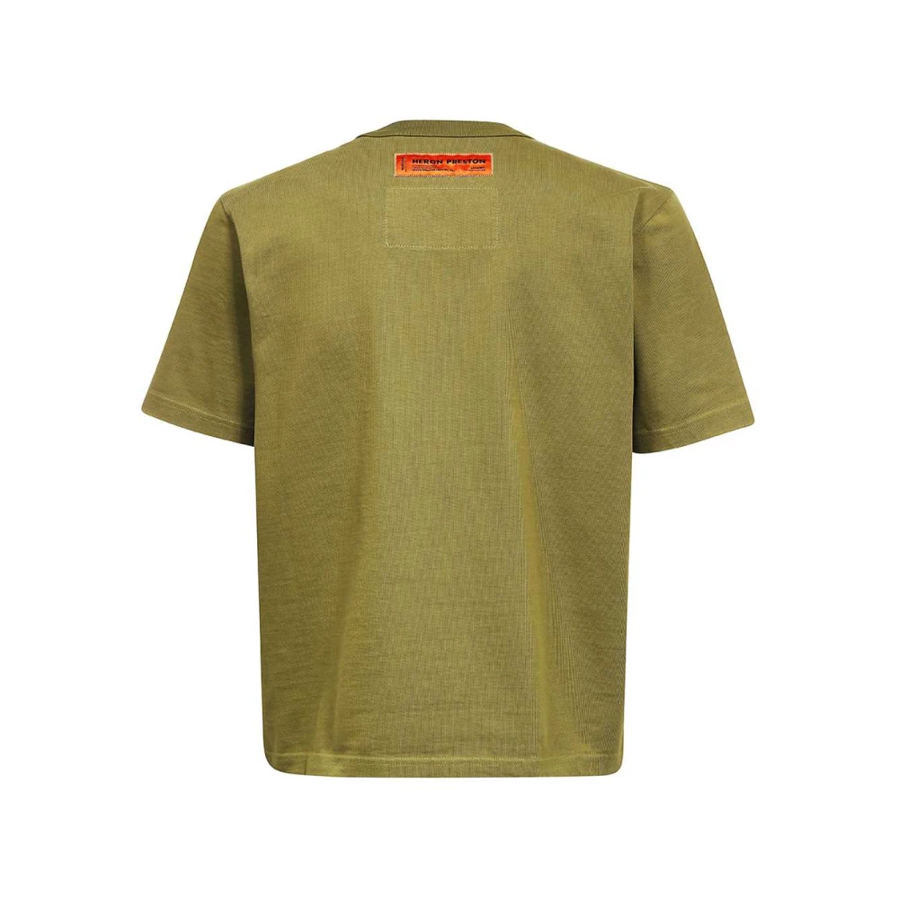 Heron Preston Katoenen T-shirt met Frontprint Green Heren