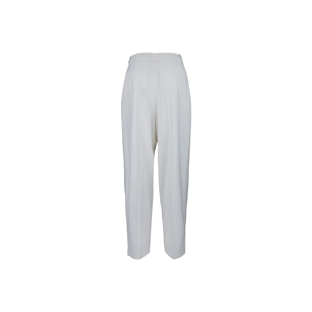 Elisabetta Franchi Gouden Charme Rits Haak Broek White Dames