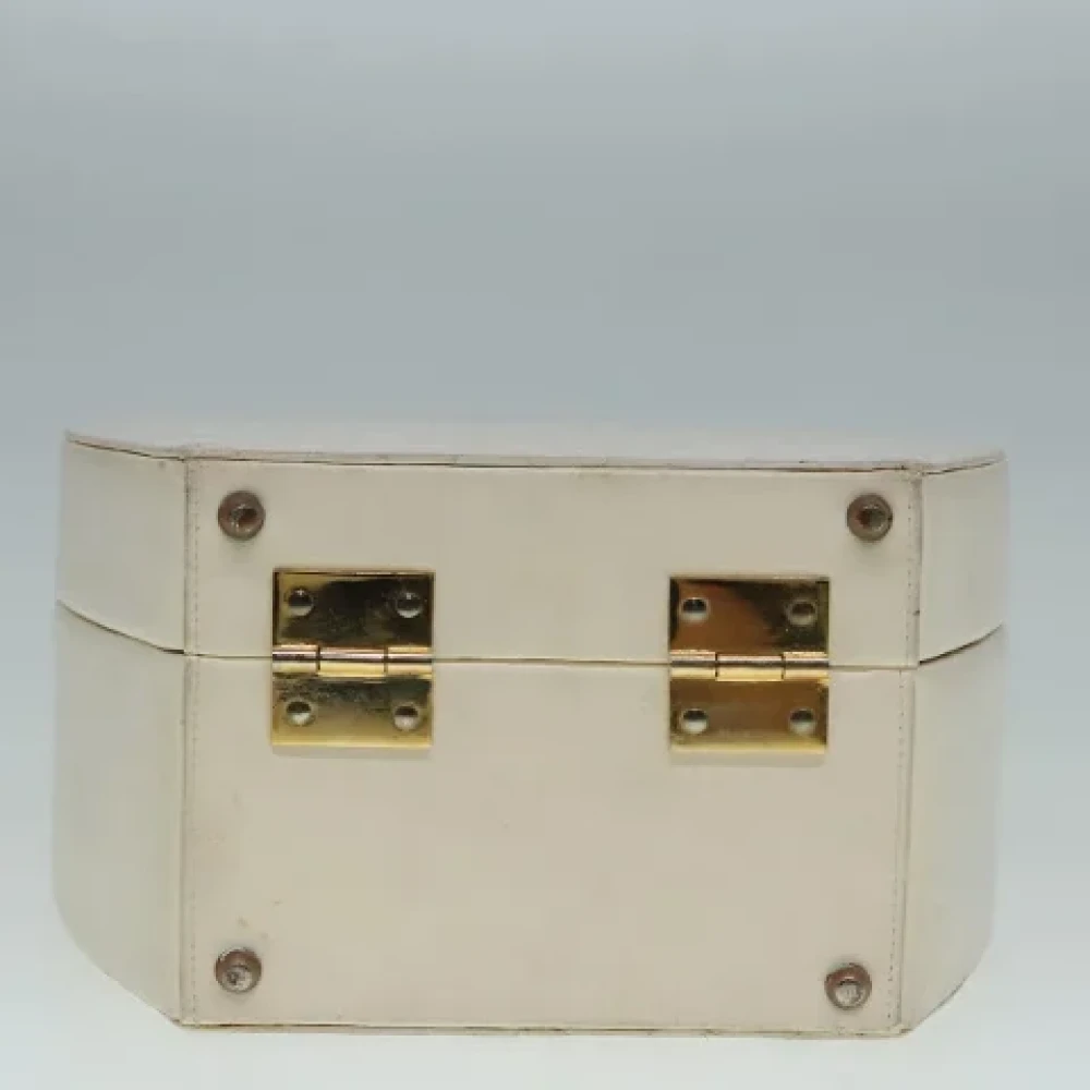 Chanel Vintage Pre-owned Leather handbags White Dames