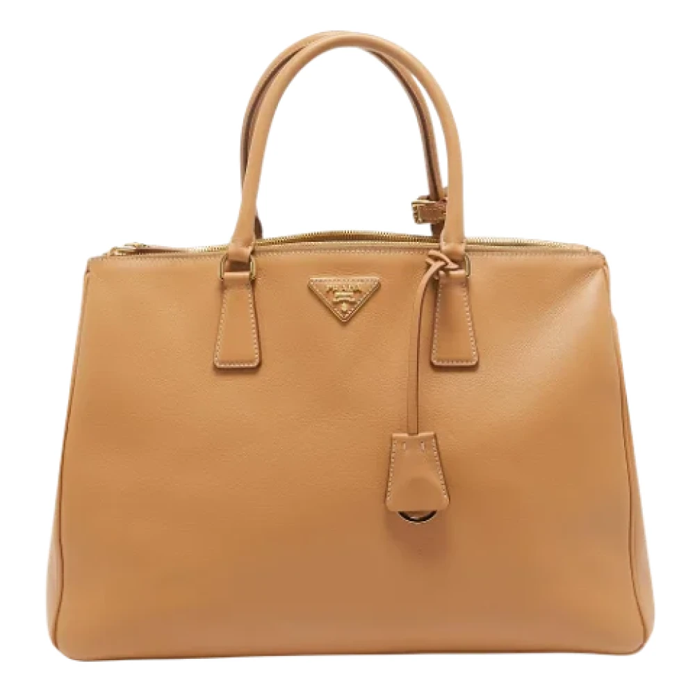 Prada Vintage Pre-owned Leather prada-bags Brown Dames