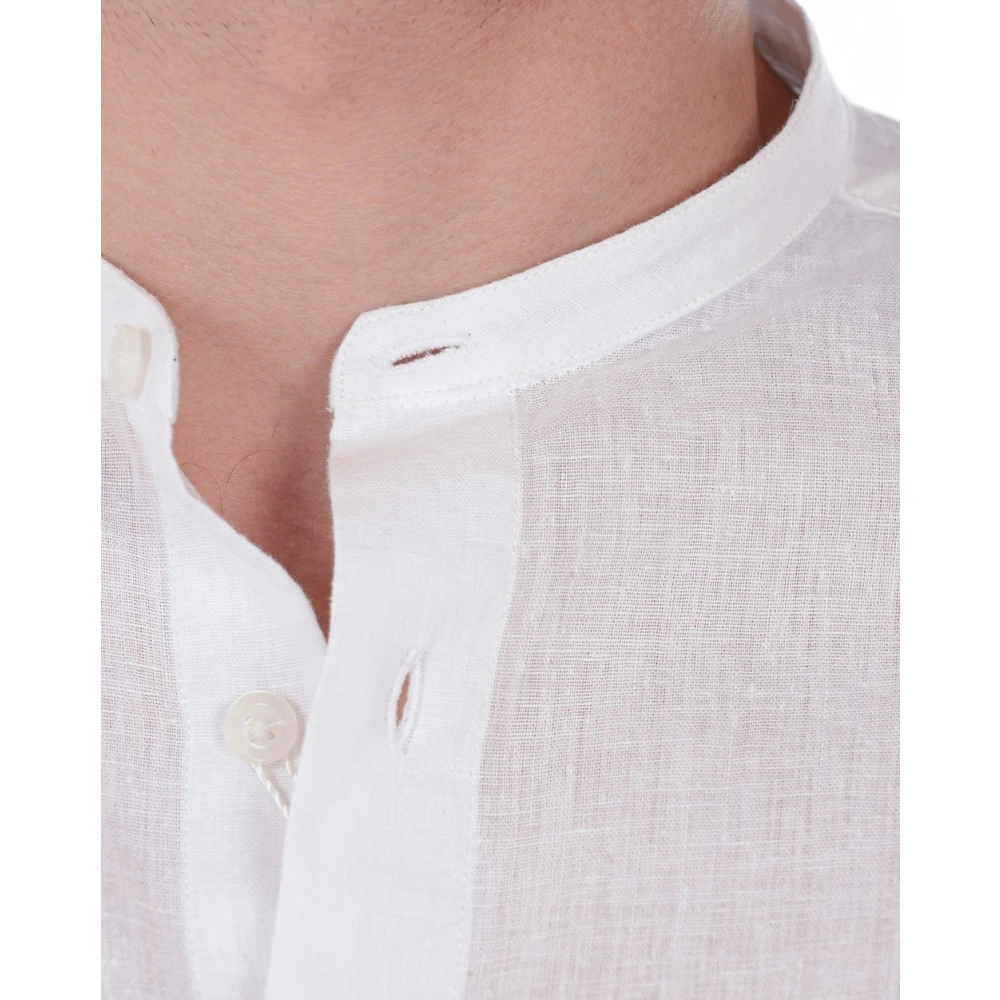 Daniele Alessandrini Slim Fit Koreaanse Stijl Overhemd White Heren