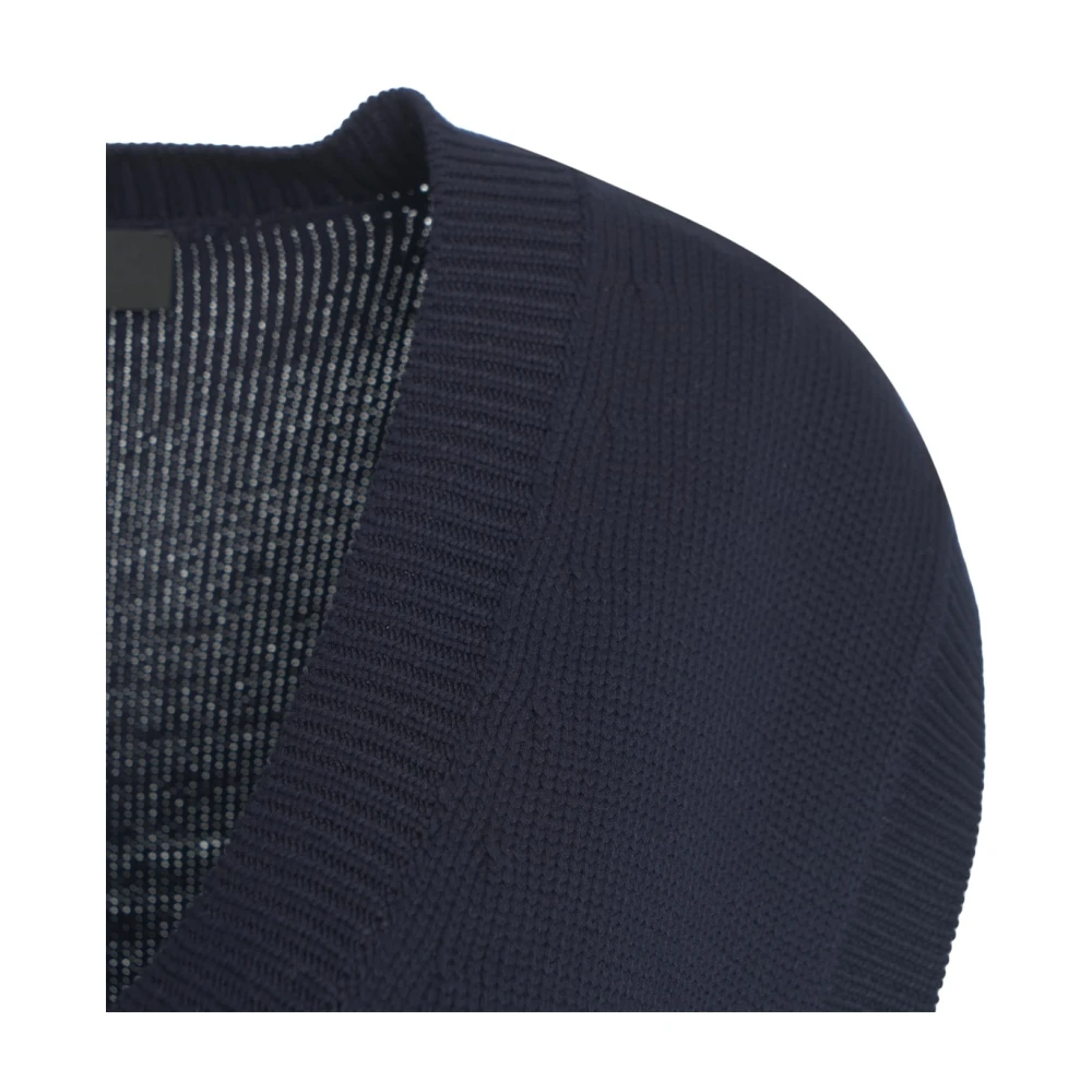 Peuterey Blauwe Mouwloze Gebreide Vest met V-hals Blue Dames
