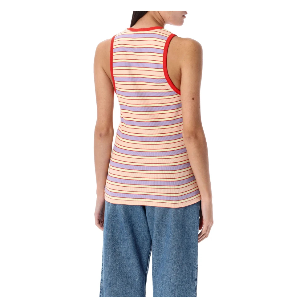 JW Anderson Gestreepte tanktop roze multi Multicolor Dames