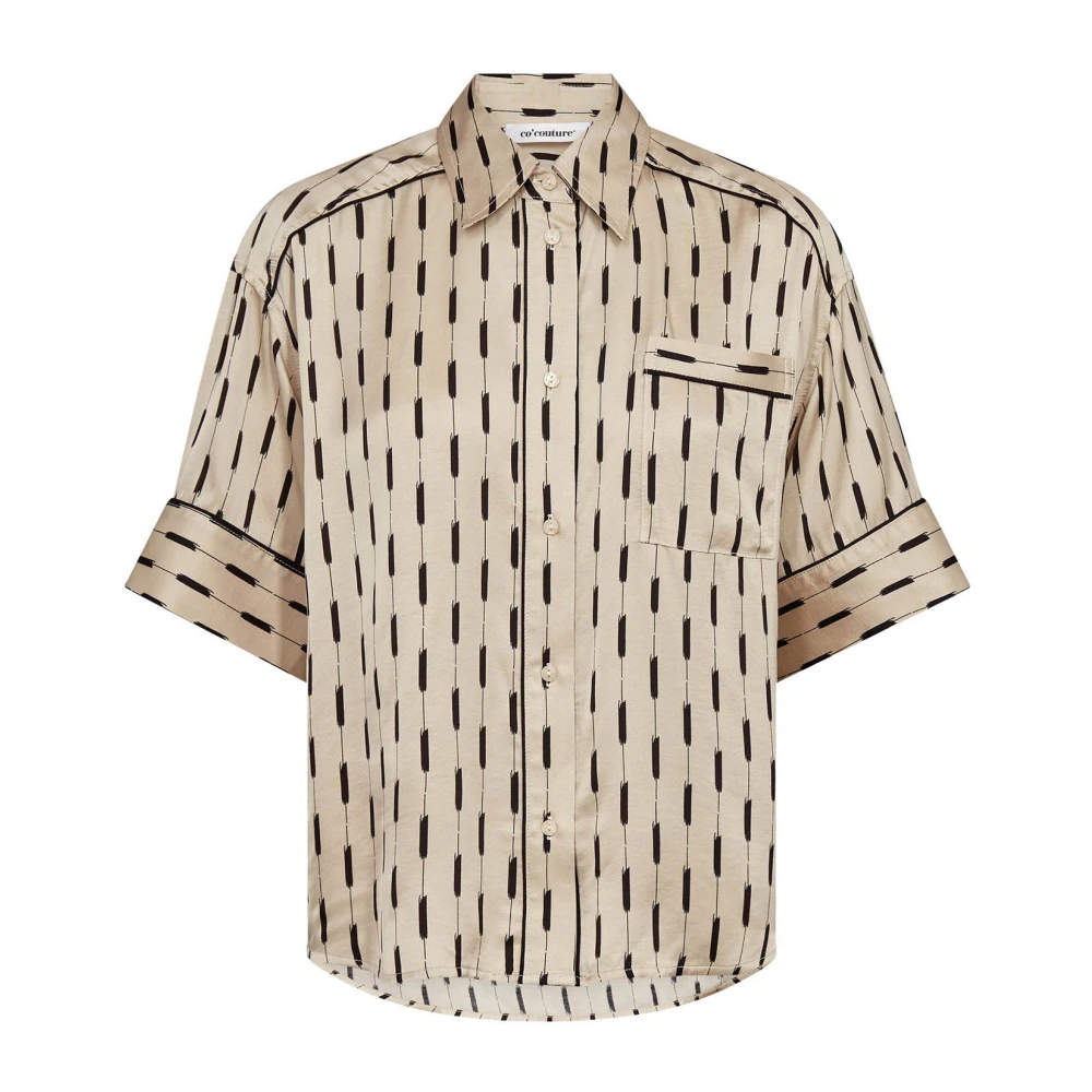 Co'couture Women's Beige Idun Lace Top - Shirts - Xl - Blouses & Shirts