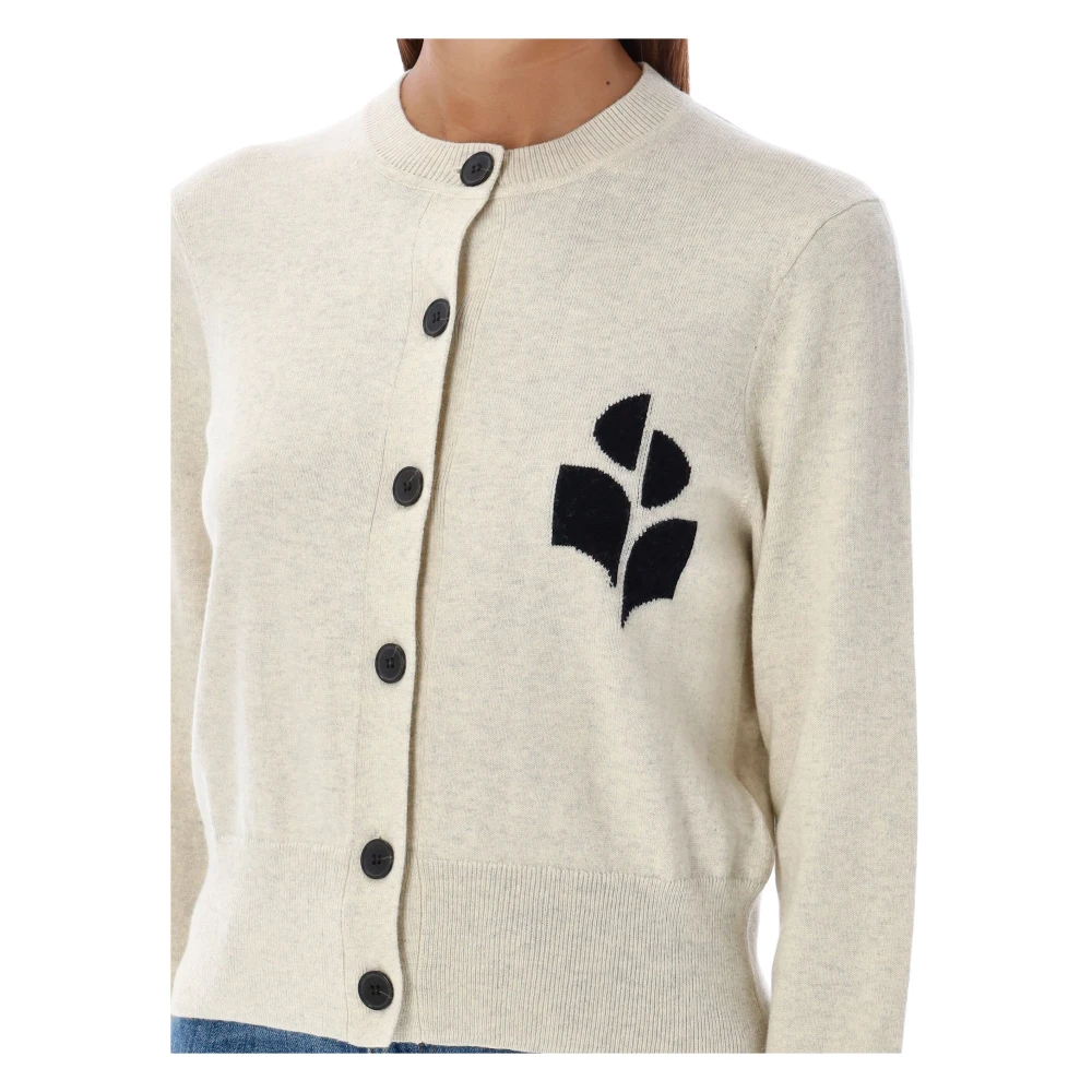 Isabel Marant Étoile Lichtgrijze Gebreide Cardigan Aw24 Gray Dames