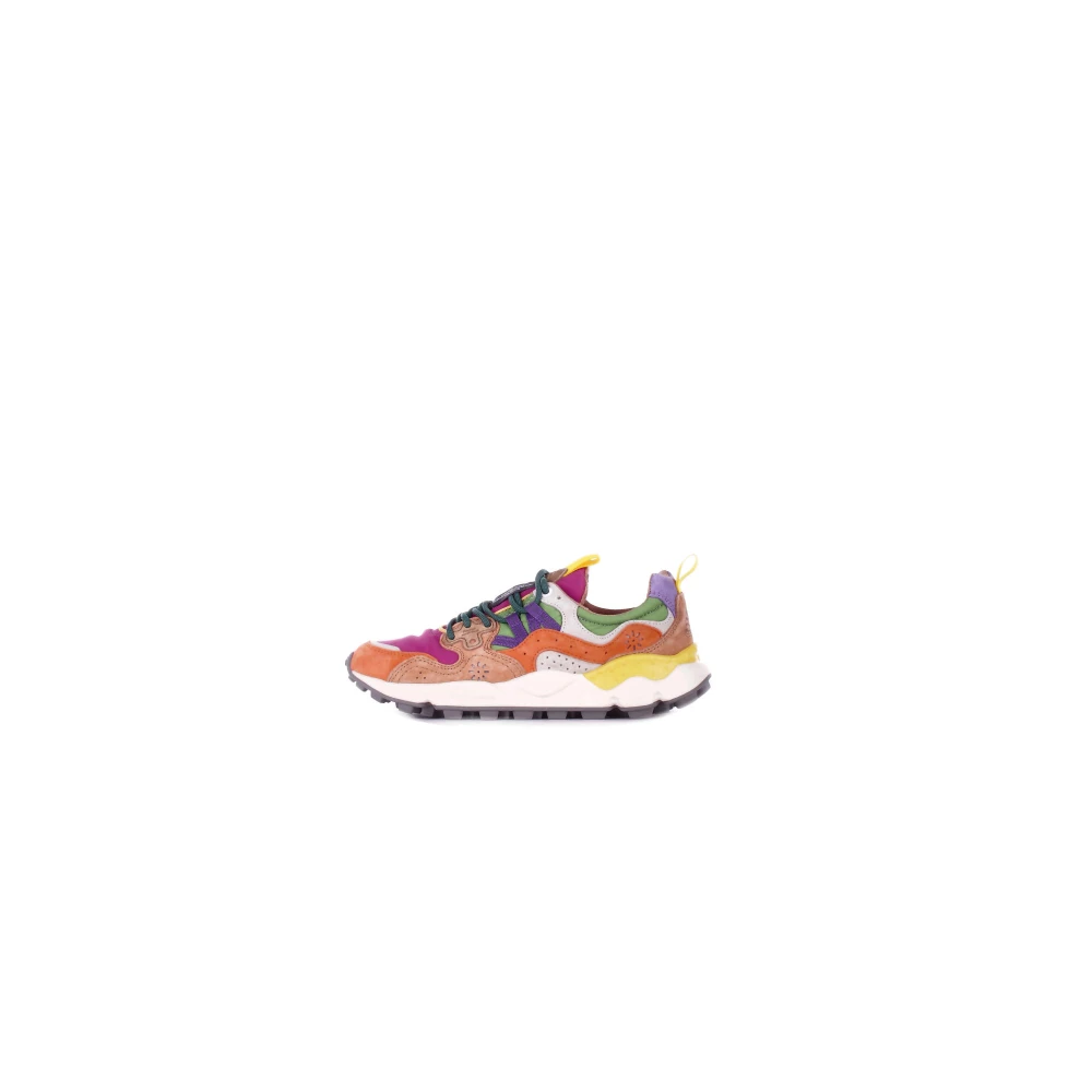 Flower Mountain Women's Suede Rubber Sole Sneakers