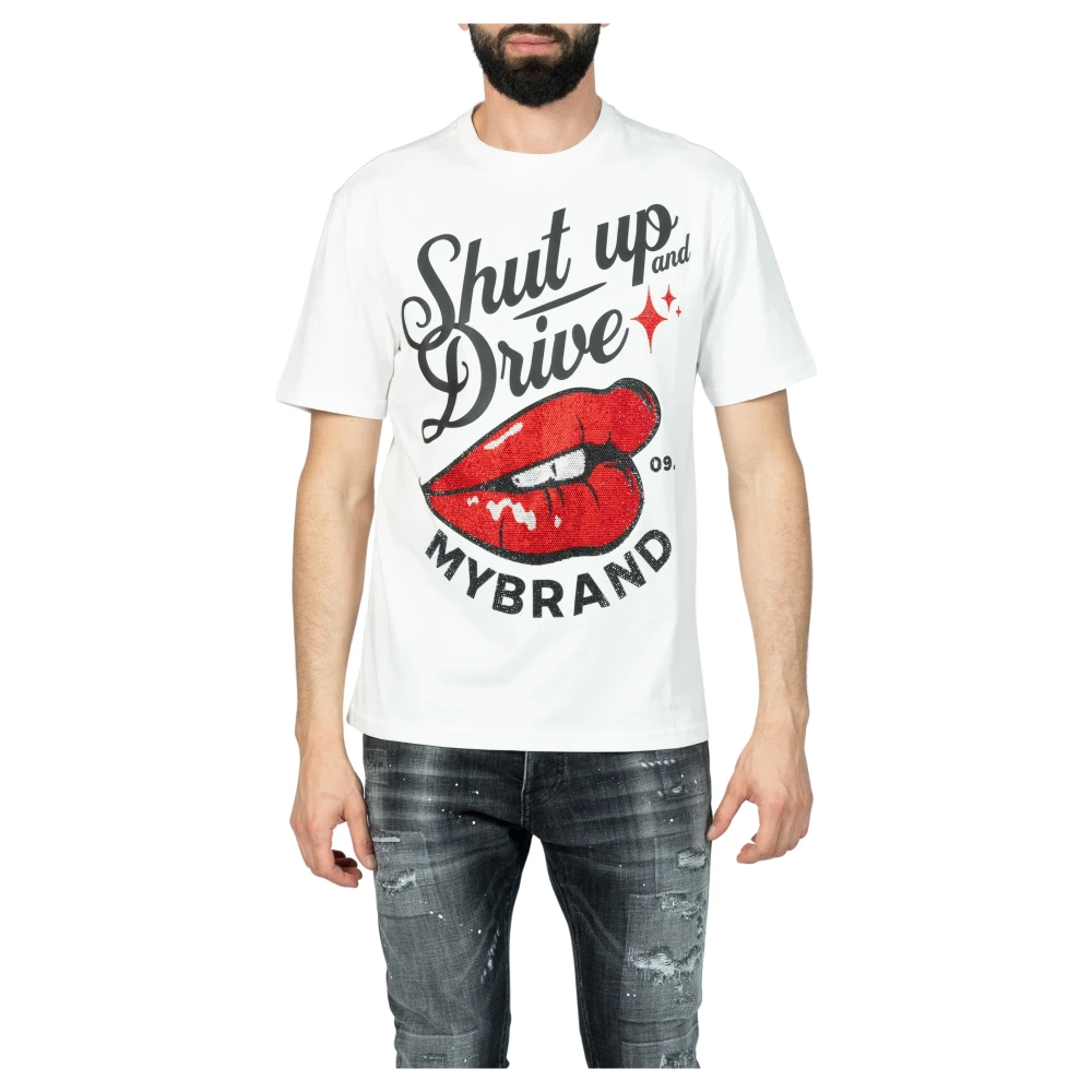 My Brand Witte Drive Tee White Heren