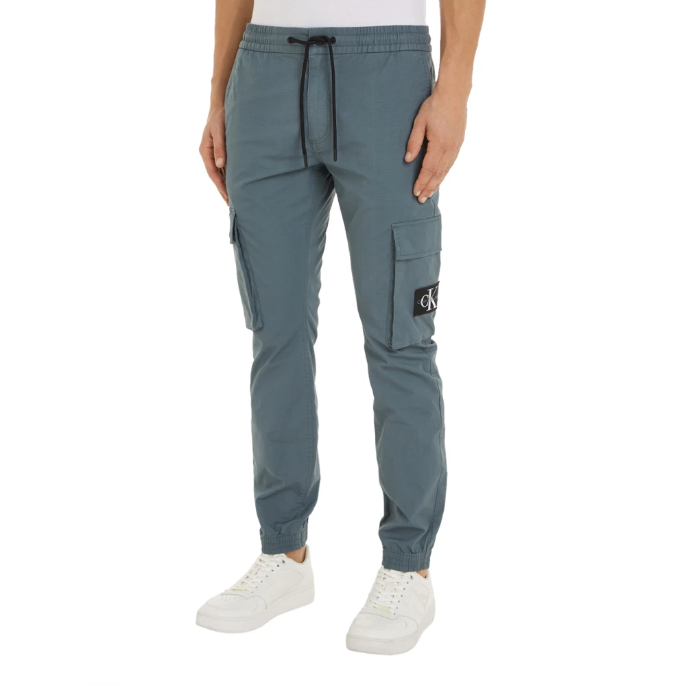 Calvin Klein Grijze Cargo Skinny Broek Gray Heren