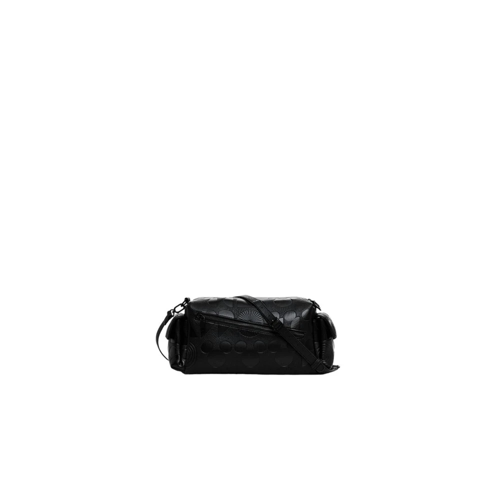 Desigual Zwarte polyethyleen handtas met strak ontwerp Black Dames
