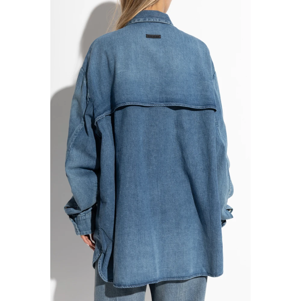 Fear Of God Denim overhemd Blue Dames