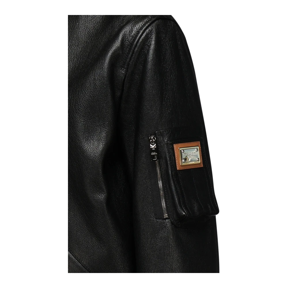Dolce & Gabbana Zwarte Blouson Overhemden Black Dames