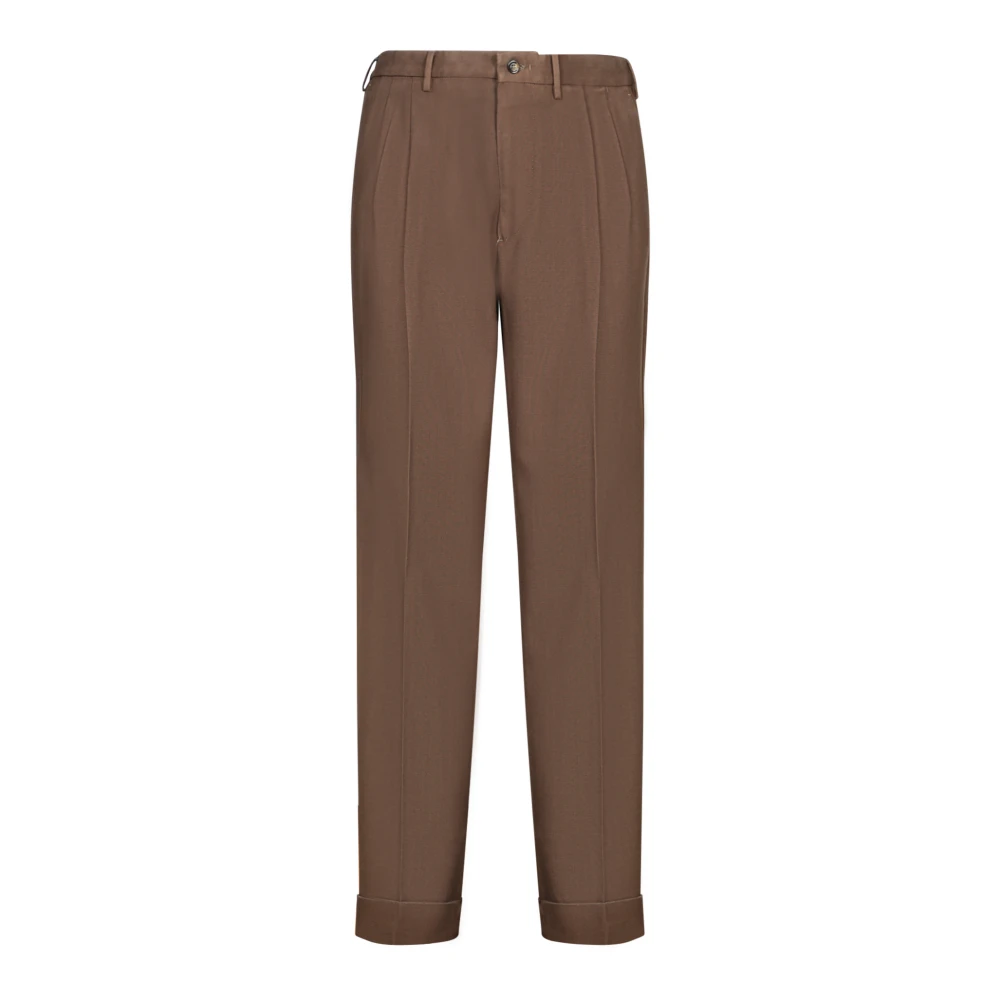 Dell'oglio Bruine broek voor mannen Aw24 Brown Heren